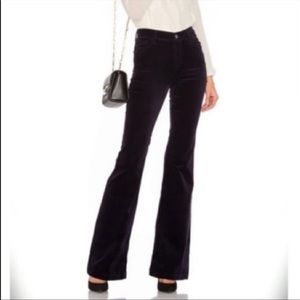 J brand tall martini velvet flare pants